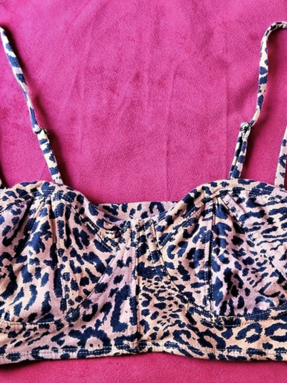 Rare Billabong Leopard Print Croptop